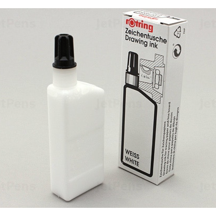 rOtring Drawing Ink Refill Bottle White 23ml - 05340834