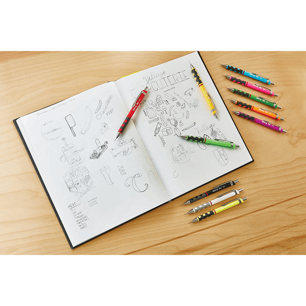 Rotring - Pencil Tikky Mechanical Pencil, 0.7mm, Assorted colors - 05341051