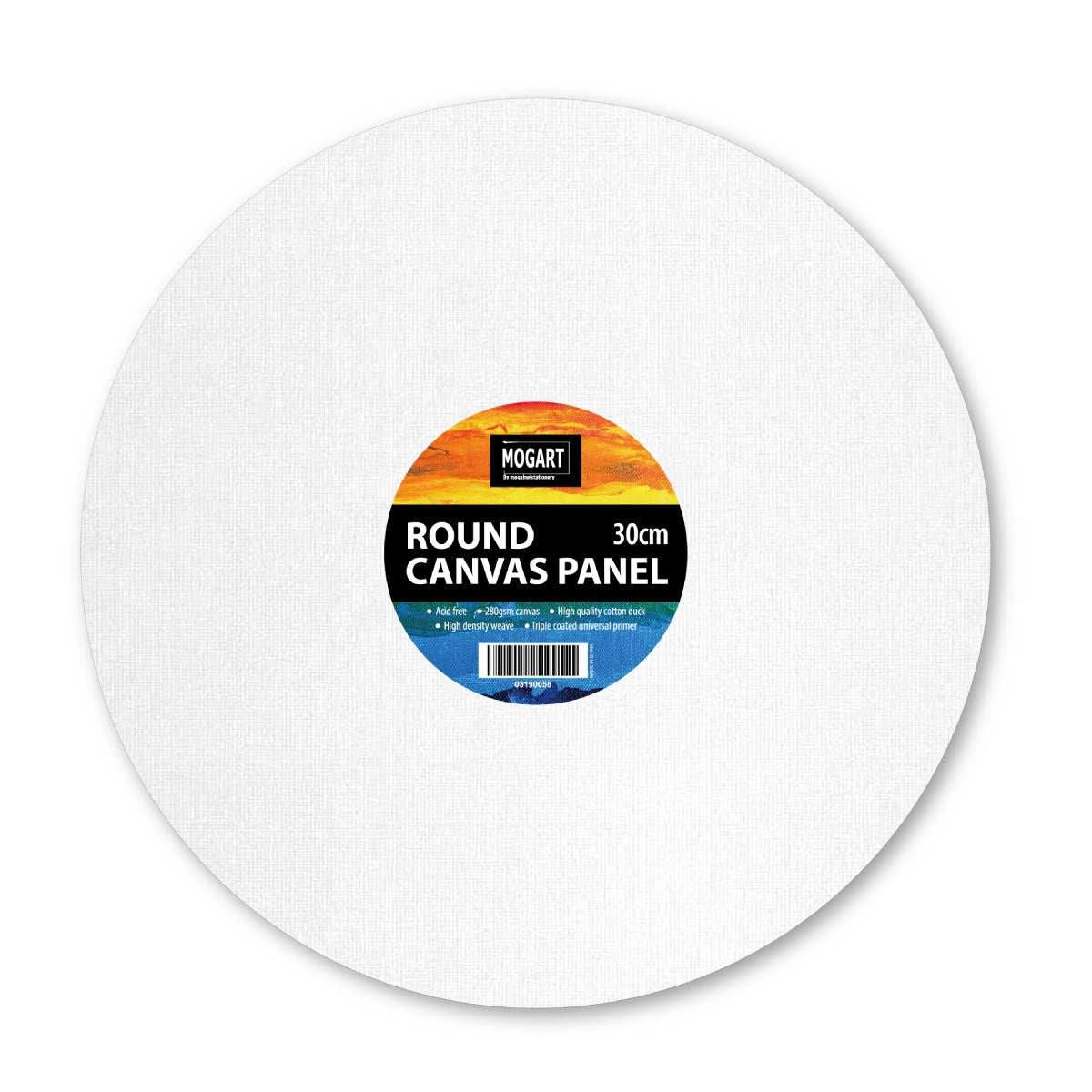 Mogart Canvas Round Panel Shape 280Gms, 30cm - Set 4pc- 03190069