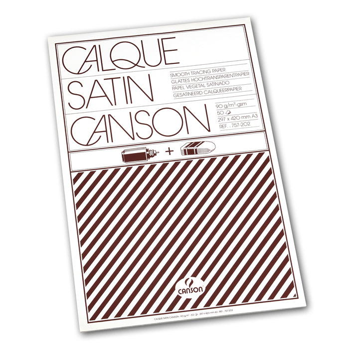 Canson- Calque Satin PAD- A3-Size90gm-50sheet-07020940