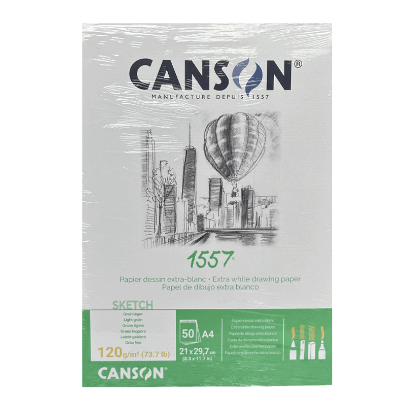 CANSON PAD CAN1557 50S A4 CROQ 120G-C204127408-07021902